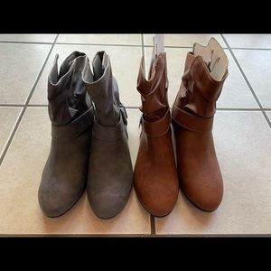 Ankle Boots (2 pair)